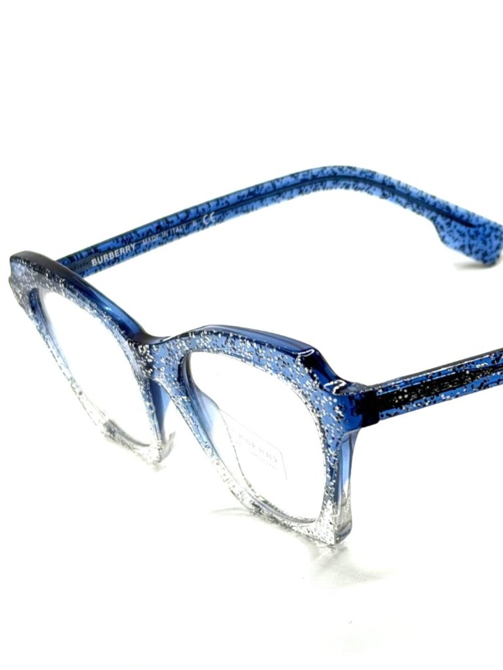 NEW BURBERRY B 4283 3772/1W BLUE GLITTER WOMEN EYEGLASSES 49MM 21 140